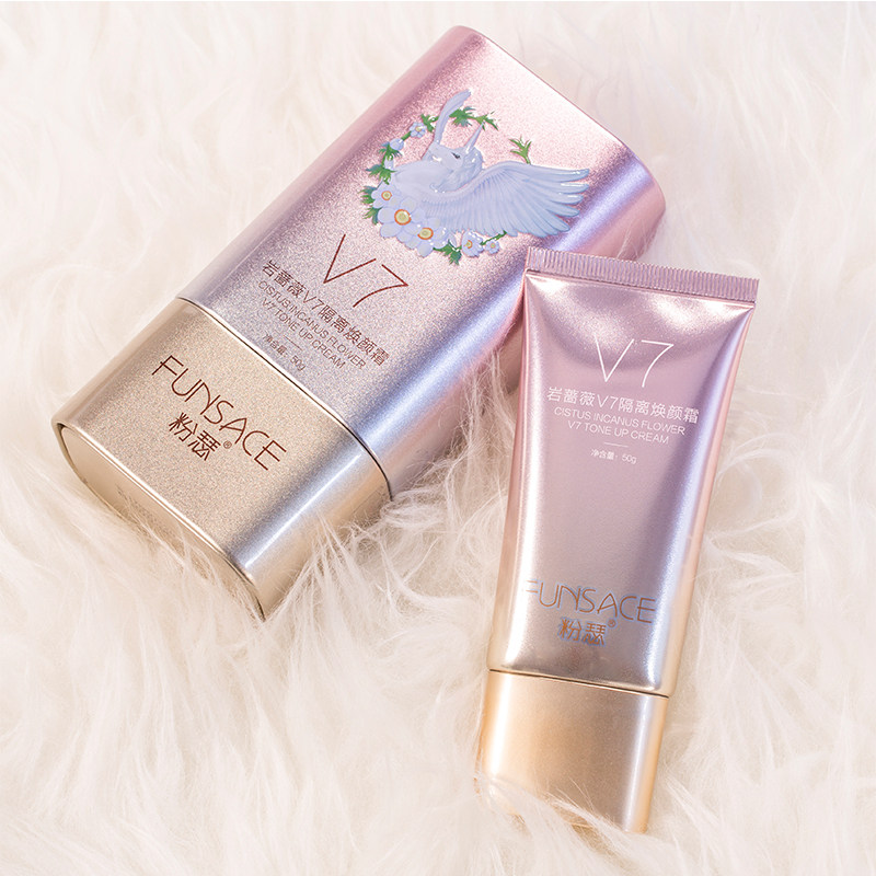 Fanse V7 Isolation Makeup Front Milk Huan Yan Moisturizing Pregnant Women Students Lazy Su Yan Cream Unicorn Kuaishou Douyin