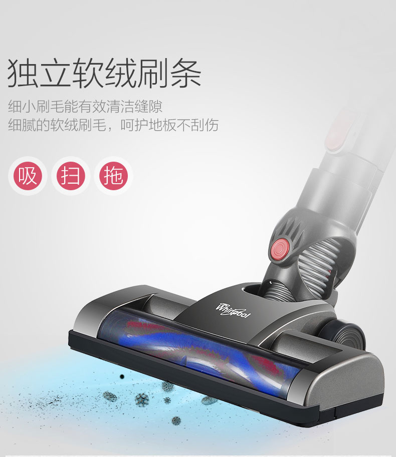 xiaomi deerma cm1300 Máy hút bụi Whirlpool sạc cực êm không dây cầm tay nhỏ khử mùi mạnh mẽ WVC-LI480Y - Máy hút bụi máy hút bụi bàn phím