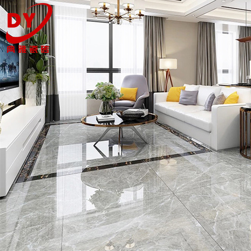 Floor Tiles 800x800 Living Room Full Cast Glazed Gray Marble