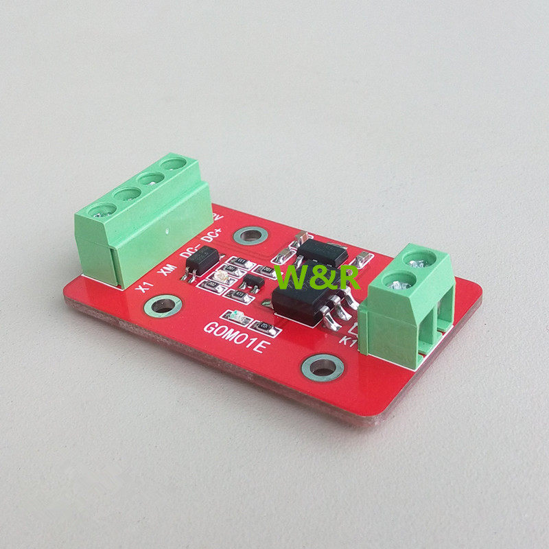 1-way solid state relay module, high or low level trigger, 60V 3A optocoupler isolation output, level conversion