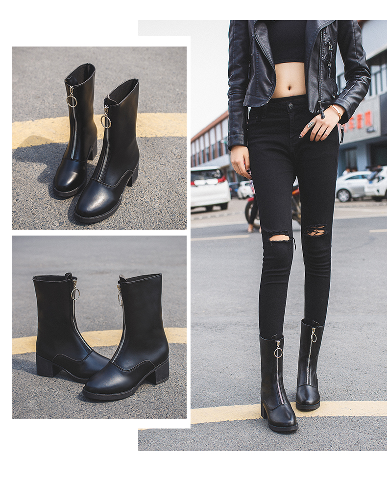 Bottes mi-saison femme en Caoutchouc - Ref 3251187 Image 24
