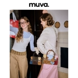 muva Портативная демисезонная сумка, из натуральной кожи
