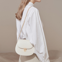 HFresh leather saddle bag womens bag New 2021 tide versatile chain bag shoulder bag shoulder bag female crossbody bag