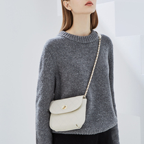 HFresh leather niche diamond chain bag womens bag New 2021 tide crossbody white shoulder buns bag