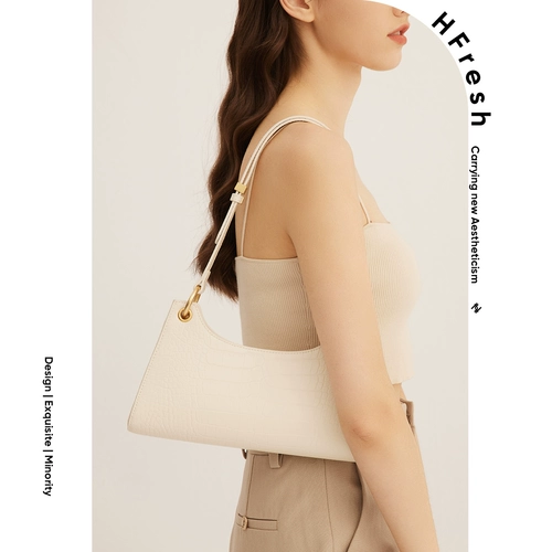 HFresh Сумка подмышку, портативная сумка на одно плечо, из натуральной кожи, 2022, популярно в интернете