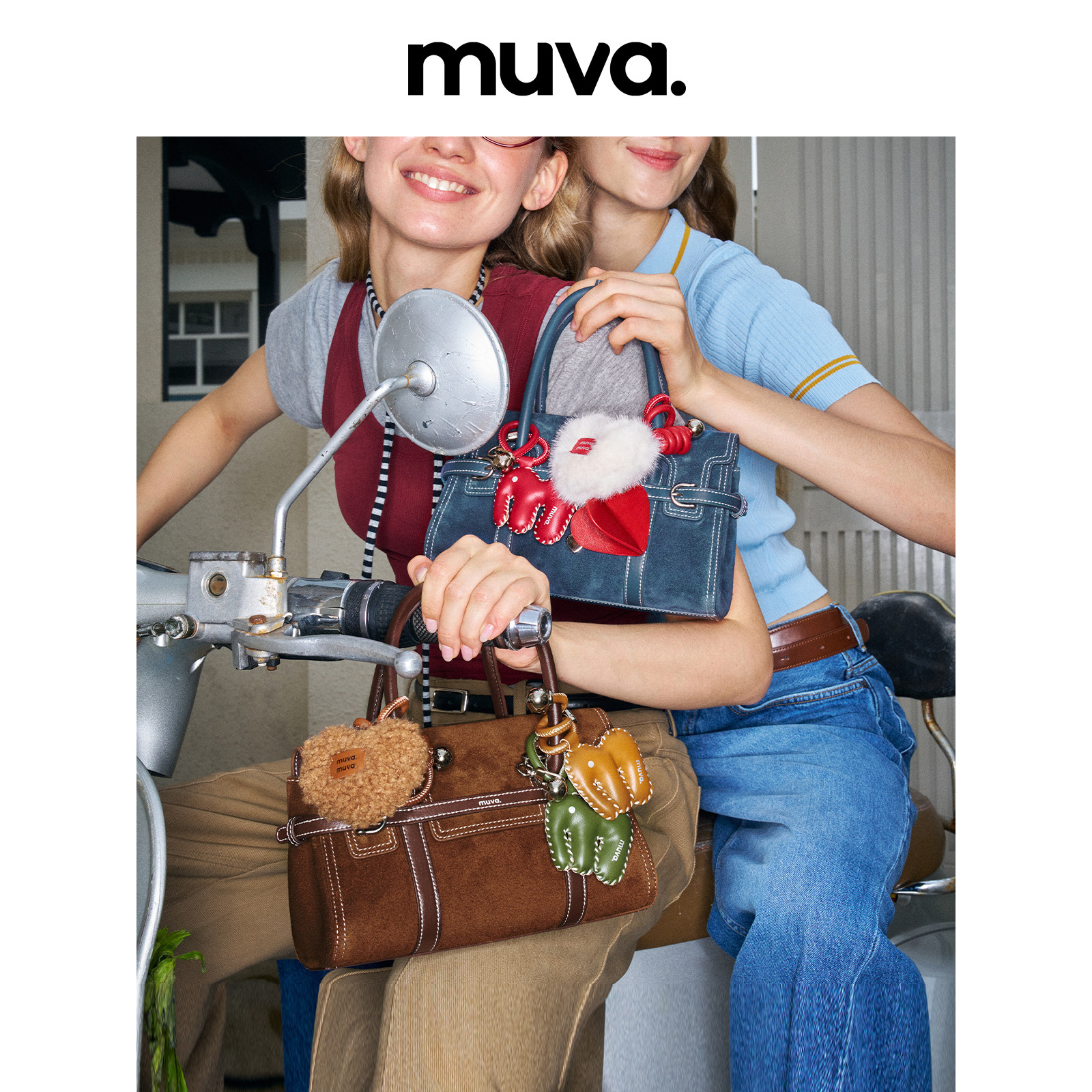[Wang Likun's Style] muva Machi Bag, British Style Handbag with Strap, High-End Small Handbag, New 2025