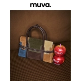 muva Портативная демисезонная сумка, из натуральной кожи