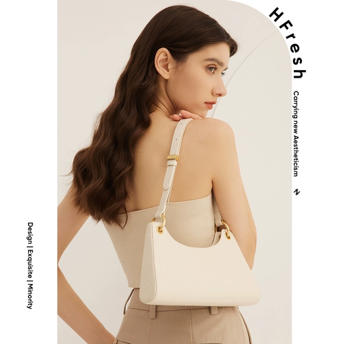 HFresh Сумка подмышку, портативная сумка на одно плечо, из натуральной кожи, 2022, популярно в интернете