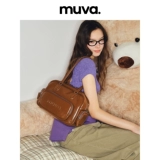 Вместительная и большая сумка на одно плечо, демисезонная сумка через плечо, из натуральной кожи