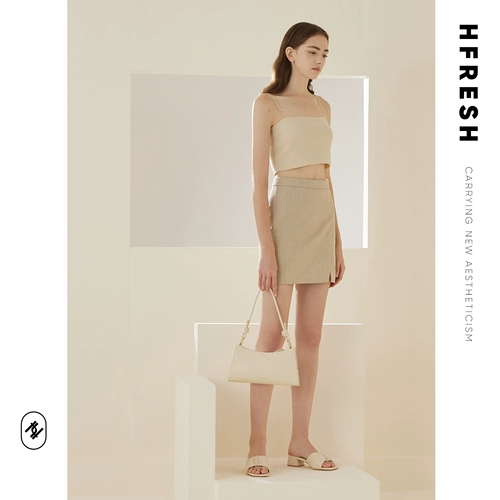 HFresh Белая сумка подмышку, сумка на одно плечо, французский стиль, коллекция 2022, изысканный стиль, из натуральной кожи