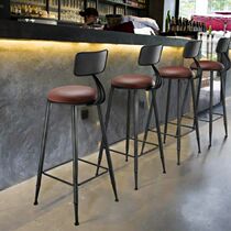 Bar chair high stool iron home backrest bar stool table and chair Modern Jane skin skin care