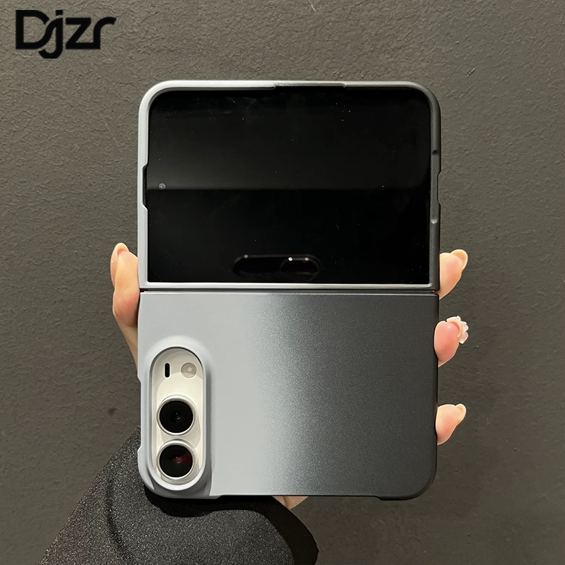 Suitable for iPhone Duo Phone Case, New Model, Very Beautiful and Exquisite, Gray-Black Gradient Texture, Couple's Foldable Screen, Apple 18 Duo, High-End, Ultra-Thin, Simple Matte Shell, Full Coverage, Anti-Drop Protective Case