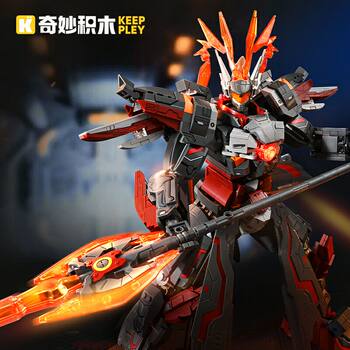 Keeppley Wonderful Building Blocks: Honor of Kings Lu Bu Doomsday Mecha Building Block Set for Boys, Toy Figure Gift