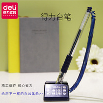 Powerful desk pen neutral pen office business water pen fixed signature pen counter bar bank financial special office
