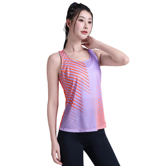 路伊梵马拉松运动背心男款夏季速干透气跑步健身休闲篮球训练服女