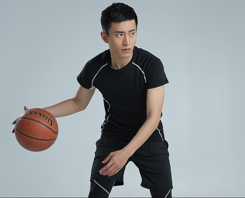 Lu Yifan quần áo tập thể dục nam ba hoặc bốn bộ quần chạy phòng tập thể dục thể thao phù hợp với nam giới đào tạo bóng rổ quần áo quần tập gym