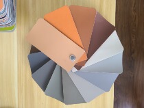 Leather color card refund return deposit
