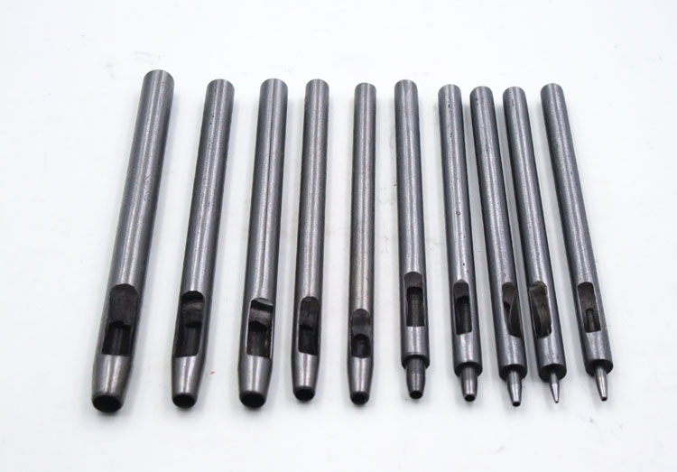 Công cụ da DIY có lợi nhuận bằng thép hợp kim 10 bộ Đấm đục lỗ đục lỗ 0,5-5.0 Tiền bán nhanh - Công cụ & vật liệu may DIY thước đo laser mini