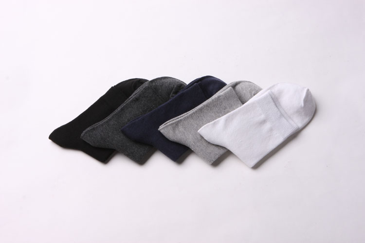 A172 mùa xuân và mùa thu dày nam vớ cotton nam vớ nam vớ vớ cotton đen trắng xám vớ dài