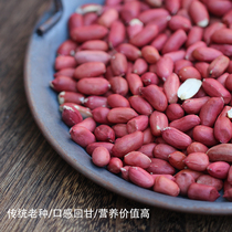 Xiaominjiashan goods local red skin peanut rouge peanut grain farm planting 500g