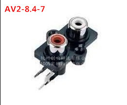 AV2-8.4-7RCA Lotus Receptacle 2-Bit Audio Interface Connector AV Homo core holder