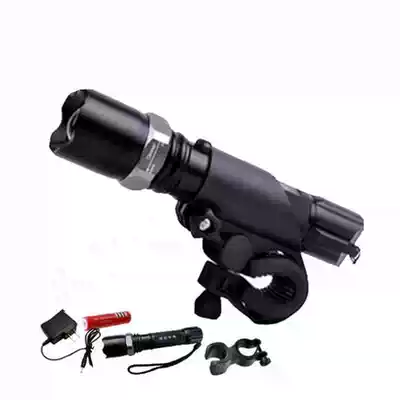 Bicycle light dimming night riding charging car zoom headlight strong light mountaineering car Bell children's bicycle riding equipment