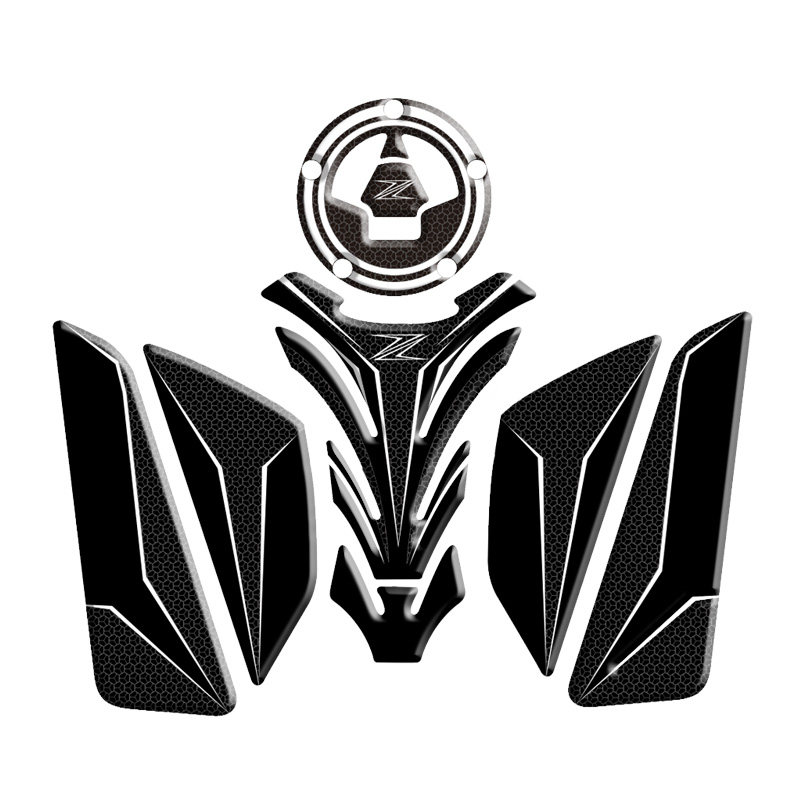 Suitable for Kawasaki Z750 Z800 Z1000 Z1000 oil tank cover with fish bone patch slip sticker sticker