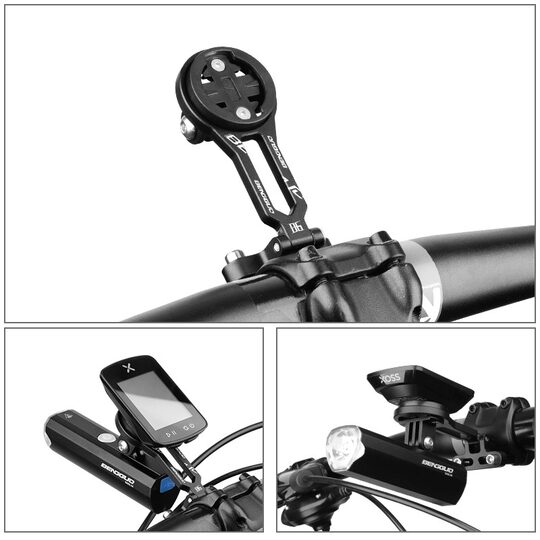 自行车码表架铝合金延伸支架山地公路车通用下挂吊装灯座骑行配件