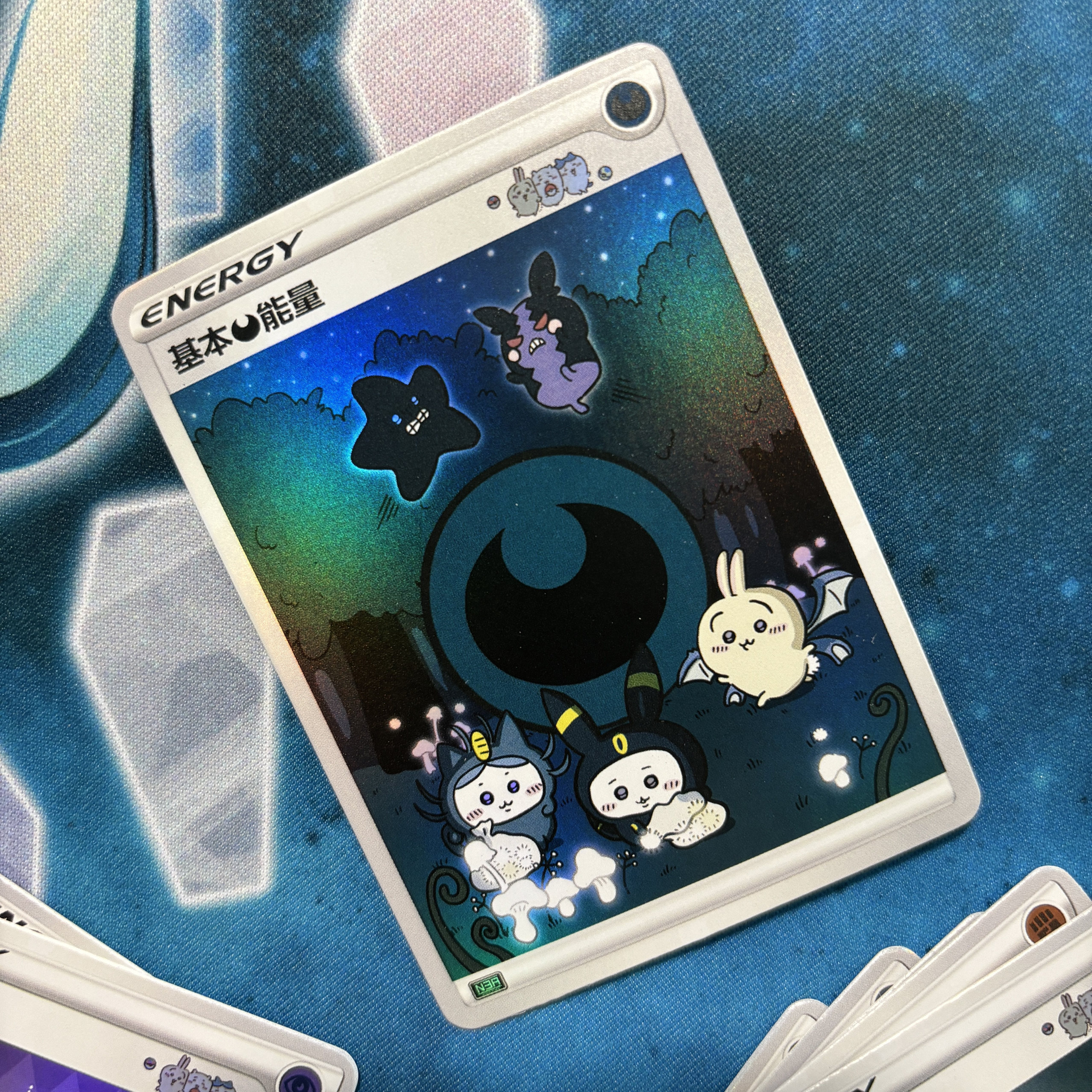 Настольная игра 关注领券【chiikawa】宝可梦ptcg代牌同人能量 N3A