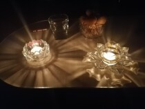 High temperature resistant crystal lotus glass dedicated to the Buddha lamp ghee oil lamp temple home candle wax base oil Changming lamp