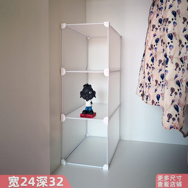 Wardrobe storage shelf plastic wardrobe partition nail-free classification wardrobe shelf storage cabinet storage compartment combination hot sale