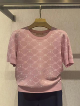 JESSIE counter 2022 spring and summer womens short-sleeved pullover sweater JLSCM182-1199