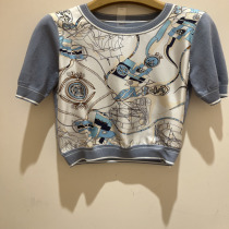 JESSIE counter 2022 autumn womens short-sleeved sweater JLFFM039 -1299