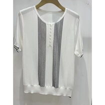 DUNNU Dunnu counter womens summer short-sleeved sweater WT27091196 WT27091122-1380