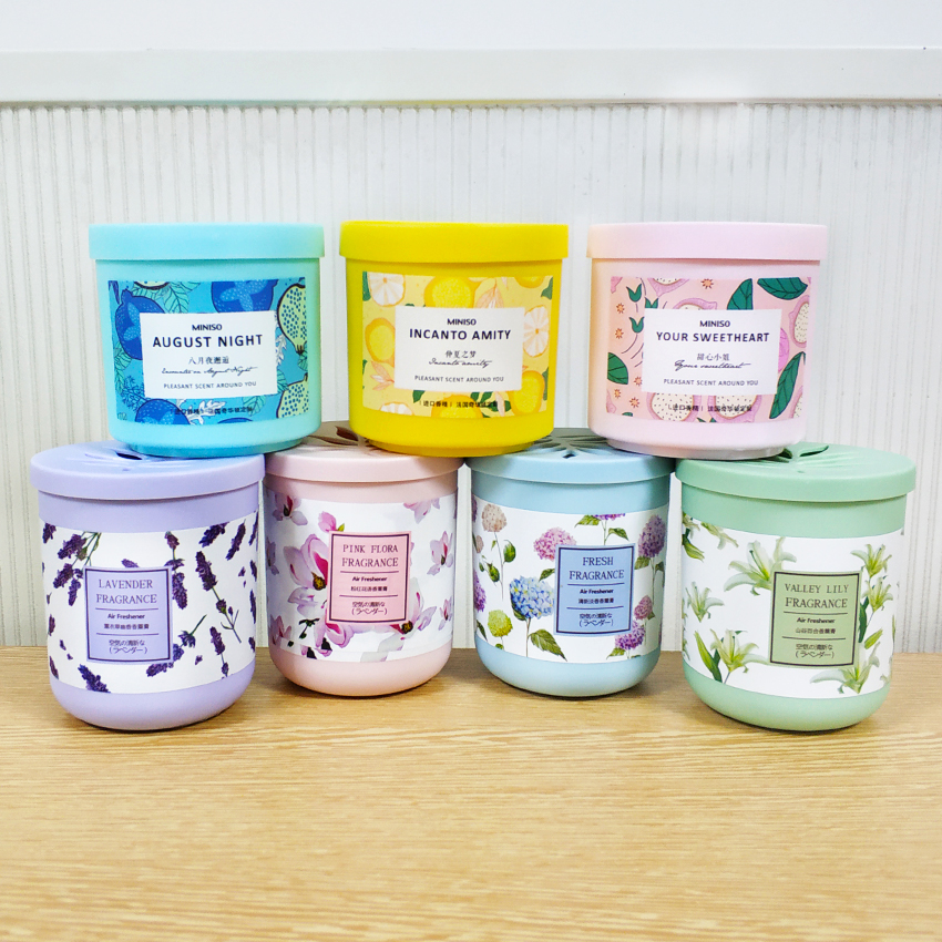 Miniso famously famous for the fine valley lily aromatic plaster pink flavor network red with air aromatic agent