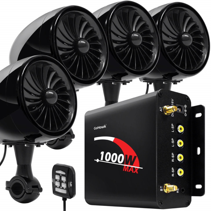 Motorcycle Audio Bluetooth High-Power Subwoofer Channel Speaker Guobin Harley Bmw Waterproof Modified Speaker