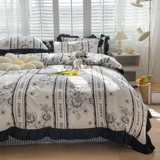 Простыня, комплект, пододеяльник, популярно в интернете, 4 предмета, китайский стиль, простой и элегантный дизайн, в корейском стиле, 3 предмета