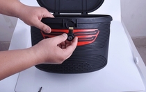 Cute Bike Basket Canvas Car Basket Anti-Rain Electric Folding Bike Basket With Cover Car Basket Men And Women Front Hanging Basket