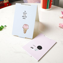 Minimalist High-end Small Mirror Folded Carry-on Portable Mirror Cosmetic Mirror Single-sided Creative Woman Square Aluminum Mirror Mini Cartoon