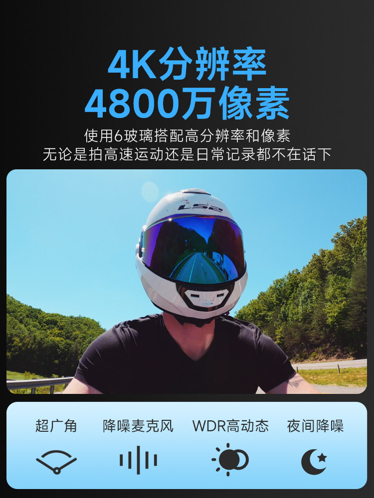 Shandog G21 Thumb Action Camera High-Definition Anti-Shake Motorcycle Driving Recorder 360 Riding Vlog Camera