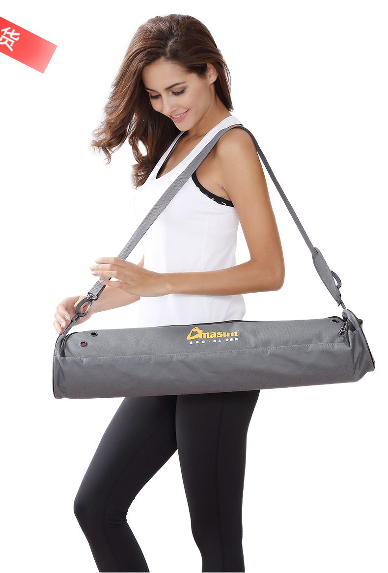 Men And Women Fashion Yoga Bag Shoulder Strap Yoga Handy Mat Special General Supplies Sports Mesh Bag Grey Bag