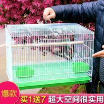 2021 Row cage material red bird cage Red shell shell hemp cage Yellow iron soy bean willow warbler Yellow Tengteng bird grid cage