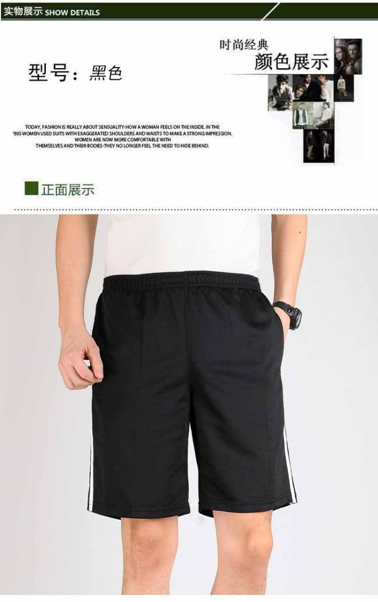Mùa hè 2018 mới dành cho nam trung niên quần short 5 quần thun eo rộng cho người trung niên quần short nam