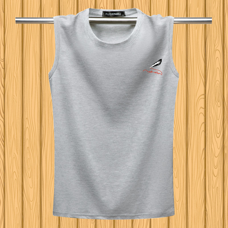 Mùa hè của nam giới bông tay t-shirt áo thể thao chất béo tập thể dục kích thước rộng lớn mỏng mô hình cát vai weararmor