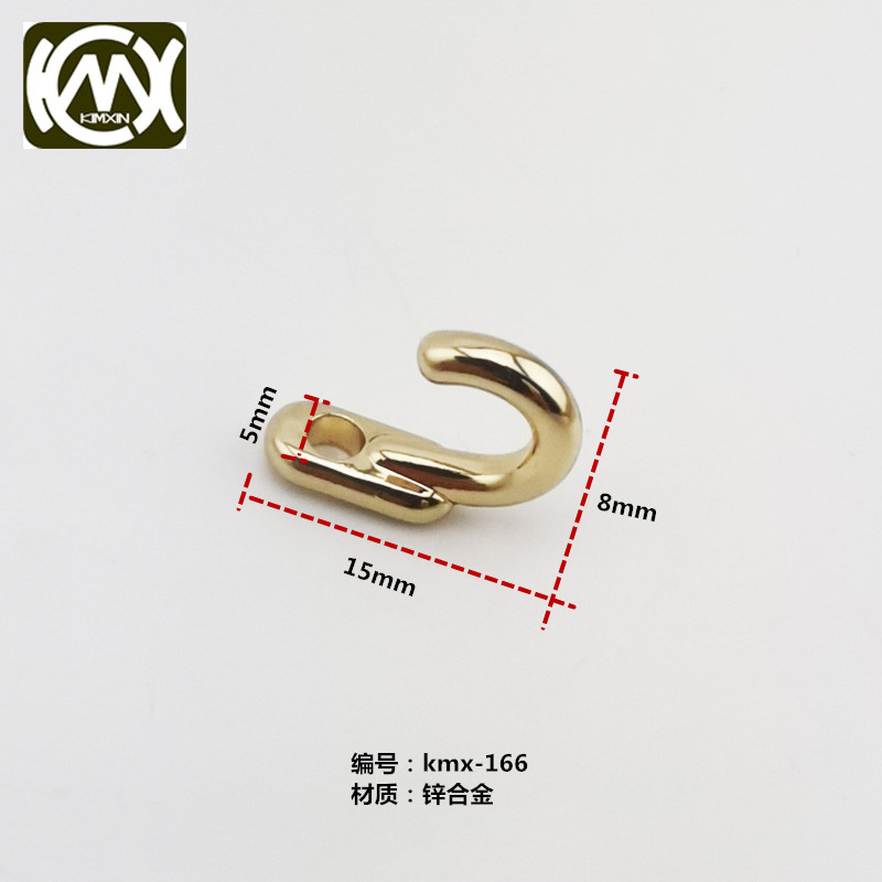 Mini small hook jewelry box hardware accessories small hook zinc alloy electroplated mini small hook kmx-166