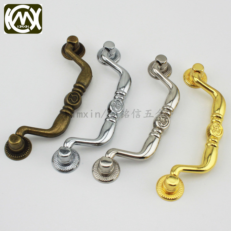 Wooden box hardware accessories wooden box handle hand bronze antique handle zinc alloy W-005