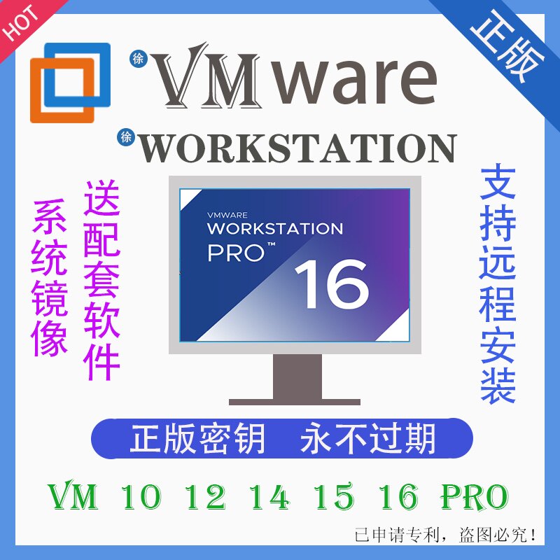 VMware Workstation Pro 16 15 Official License Key Stand-alone License Permanent