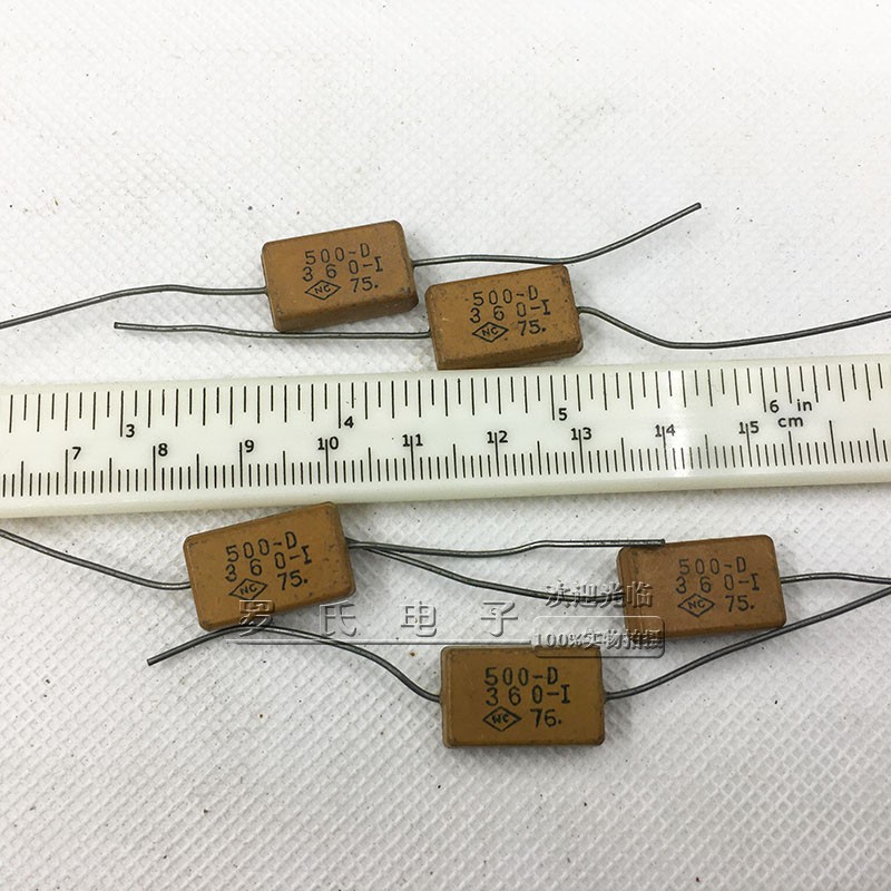 Radio equipment CY-2 silver mica 500V mica capacitive capacity horizontal capacitive liner machine tuned compensation capacitor