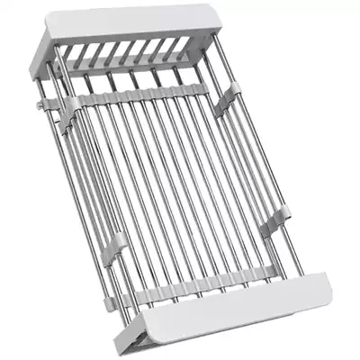 Mei Shijie kitchen sink retractable drain basket stainless steel sink washing basin drain rack pool filter basket