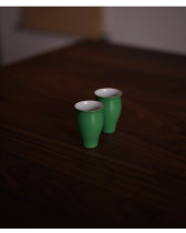 Waishan Qiyin Liangliang handmade tea set scent cup small wine cup tea cup pair